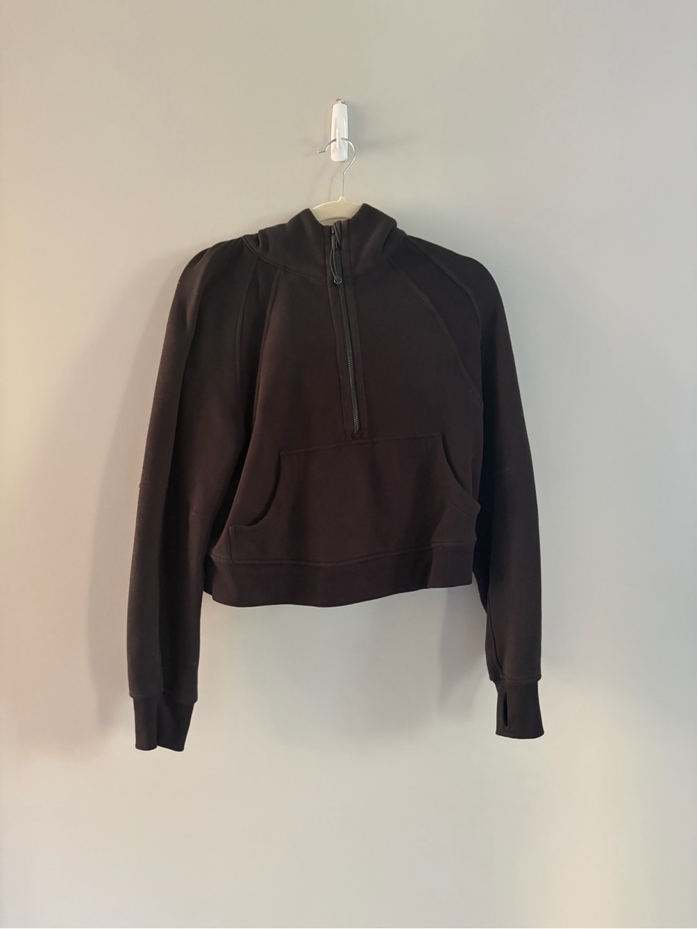 Lululemon Women's Half-Zip Black Scuba Sweater